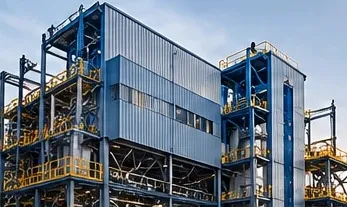 Industrial manufacturing plant structure